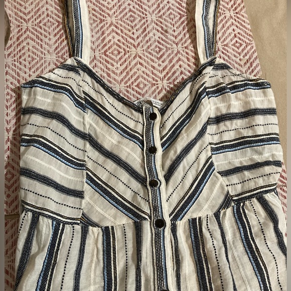 👗 Zara Sleeveless 100% Cotton Maxi Dress Multicolor Size: Medium - Picture 12 of 16